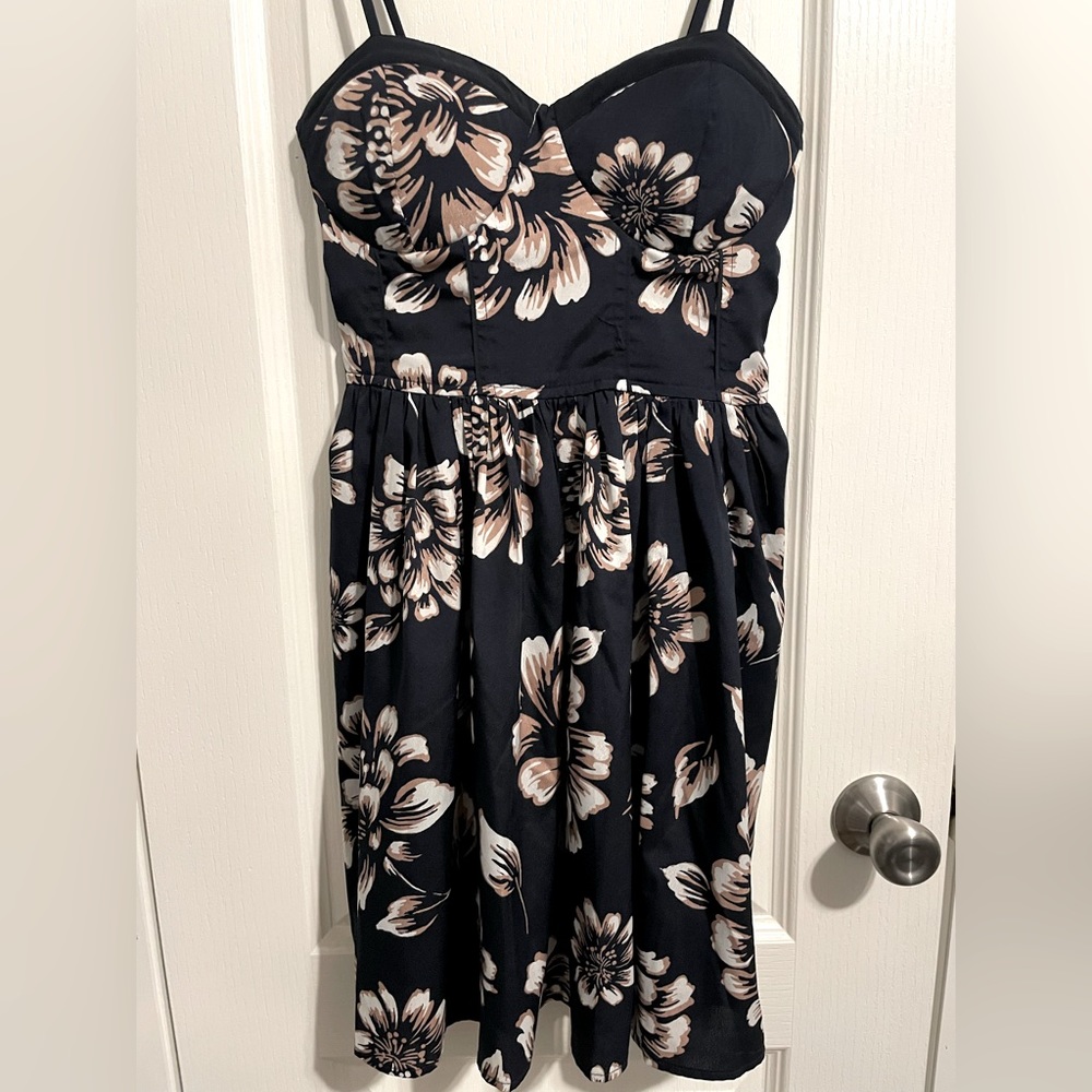 Navy Blue floral